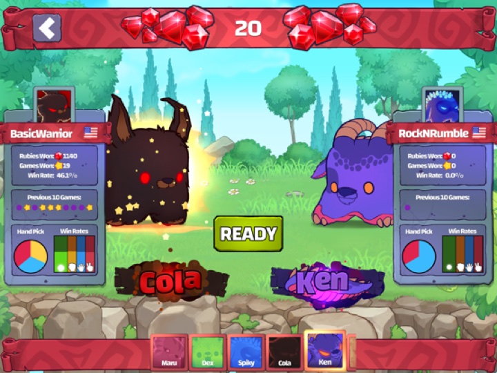 Rock N' Rumble gameplay — winning the crown